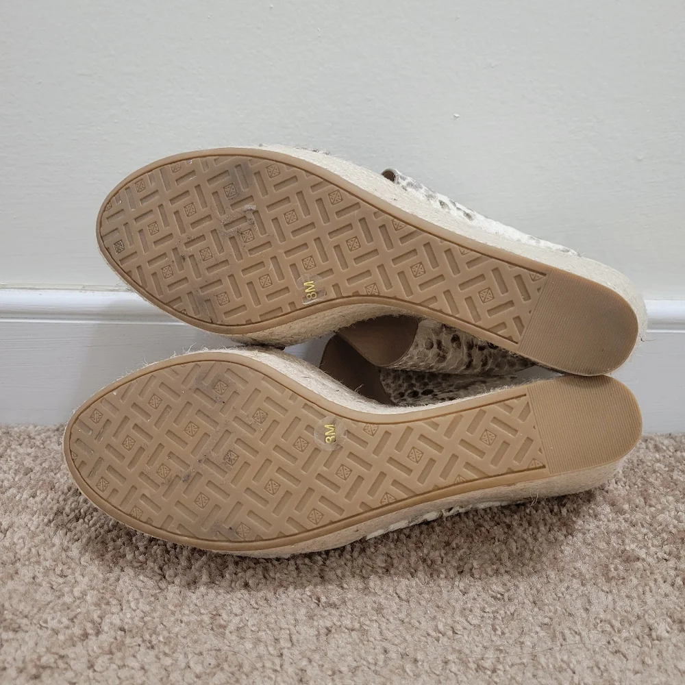 Antonio Melani Snakeskin Espadrille Wedge Slingback Sandal‎ 8M